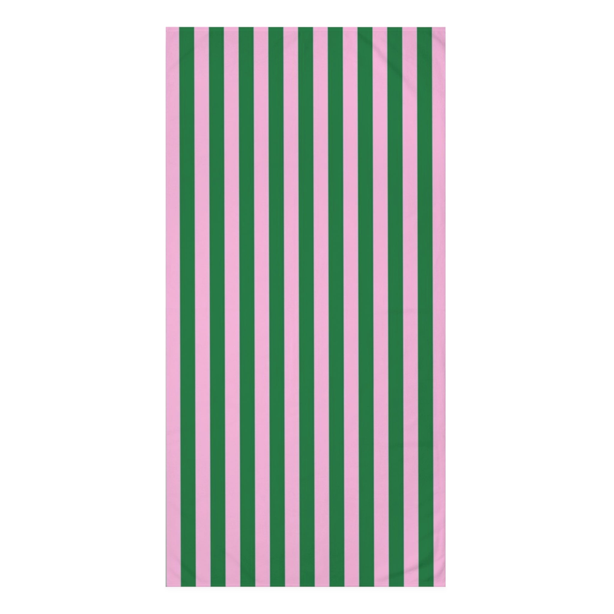 Pink and Green Stripe Towel