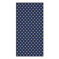 Navy and Yellow Polka Dot Towel